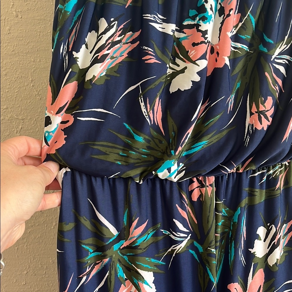 Floral Strapless Jumpsuit - Picture 7 of 8